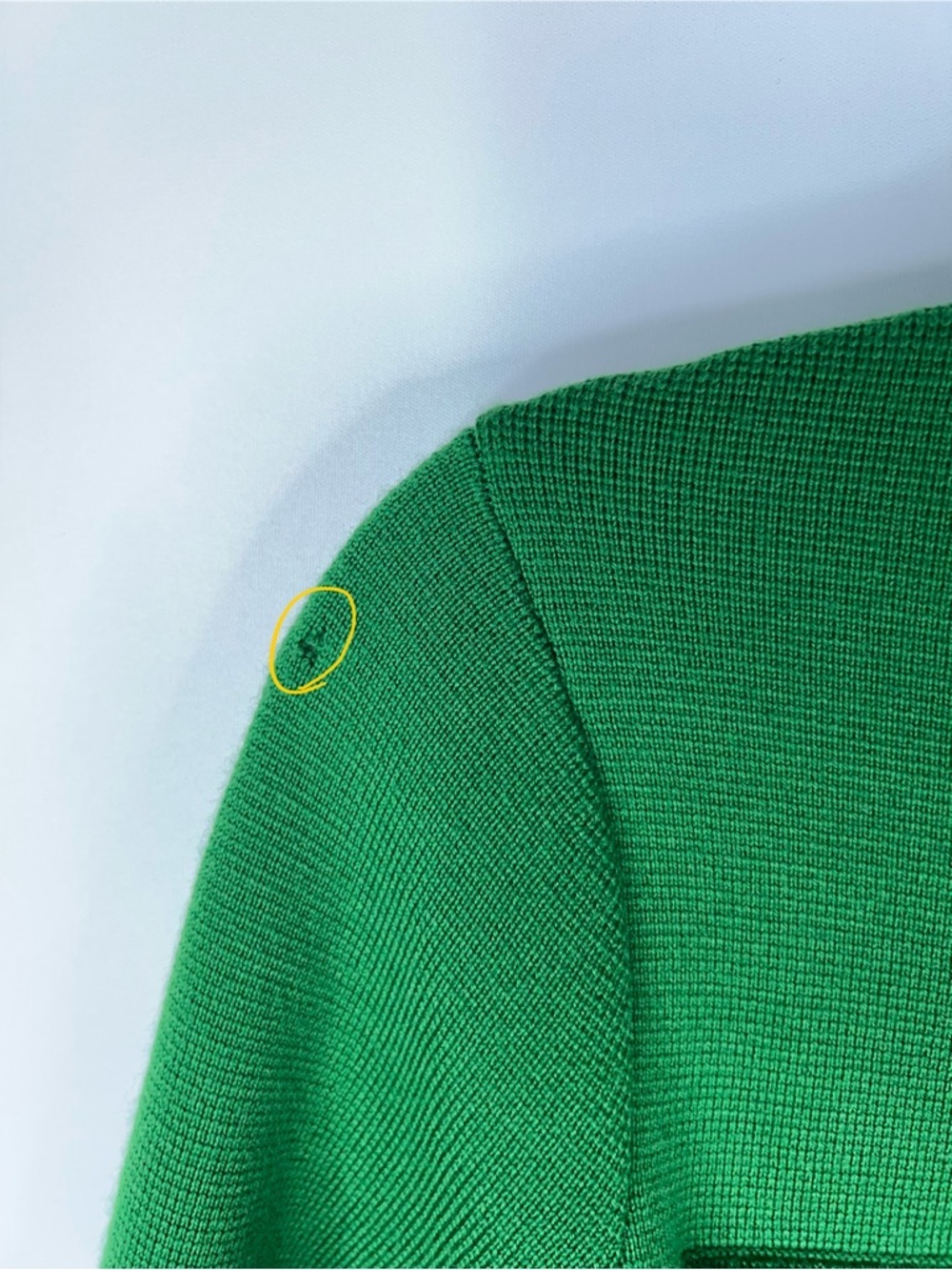Sezane Betty Cardigan Jacket Bright Green Button-Front Merino Wool Size XS - Picture 5 of 11